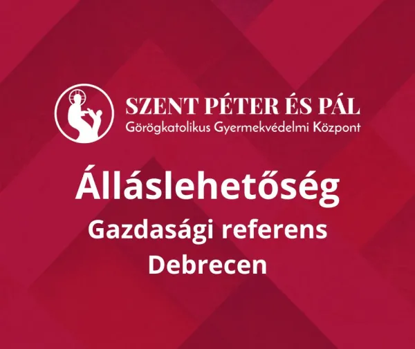 Álláshirdetés: Gazdasági Referens